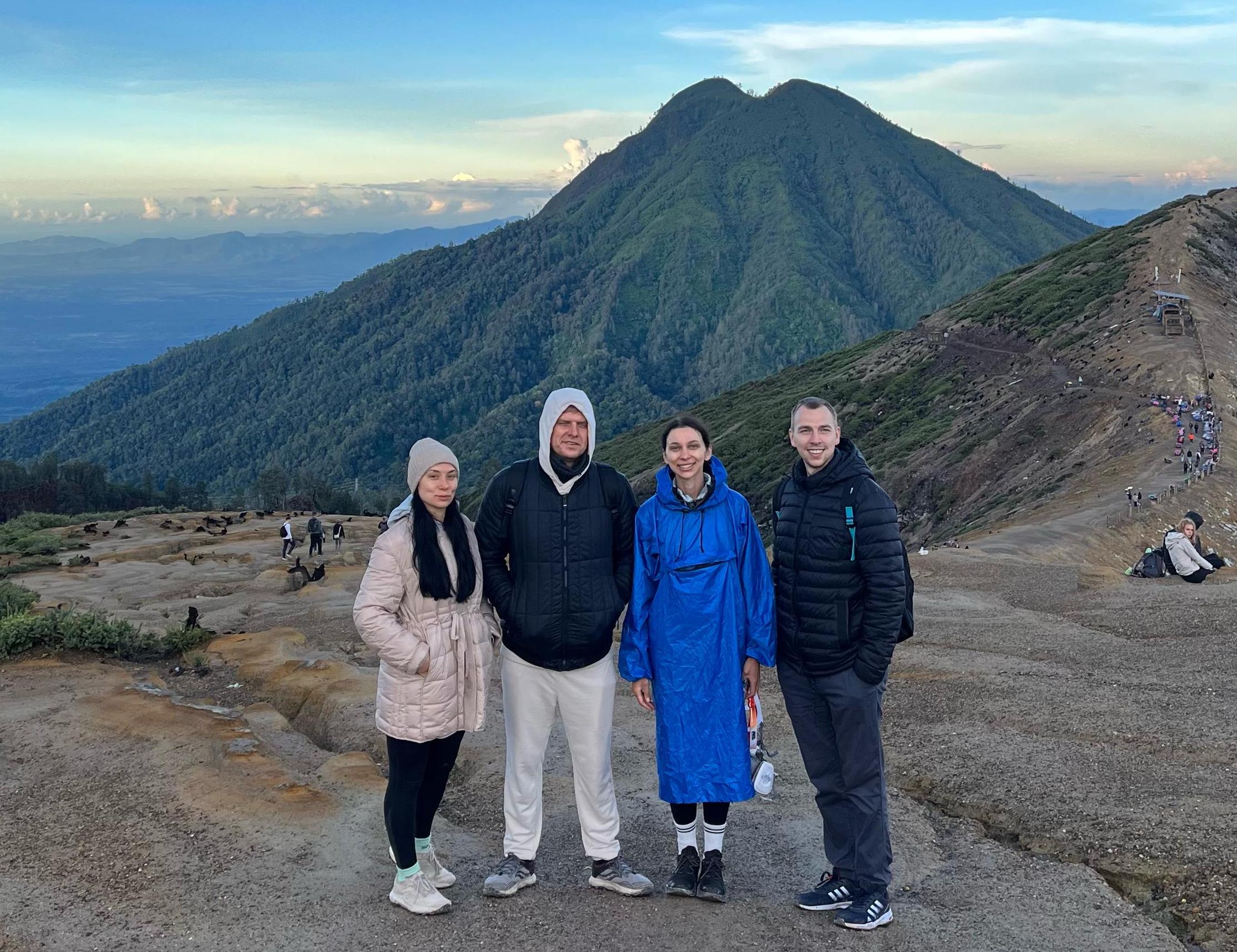 Hiking to Ijen Volcano