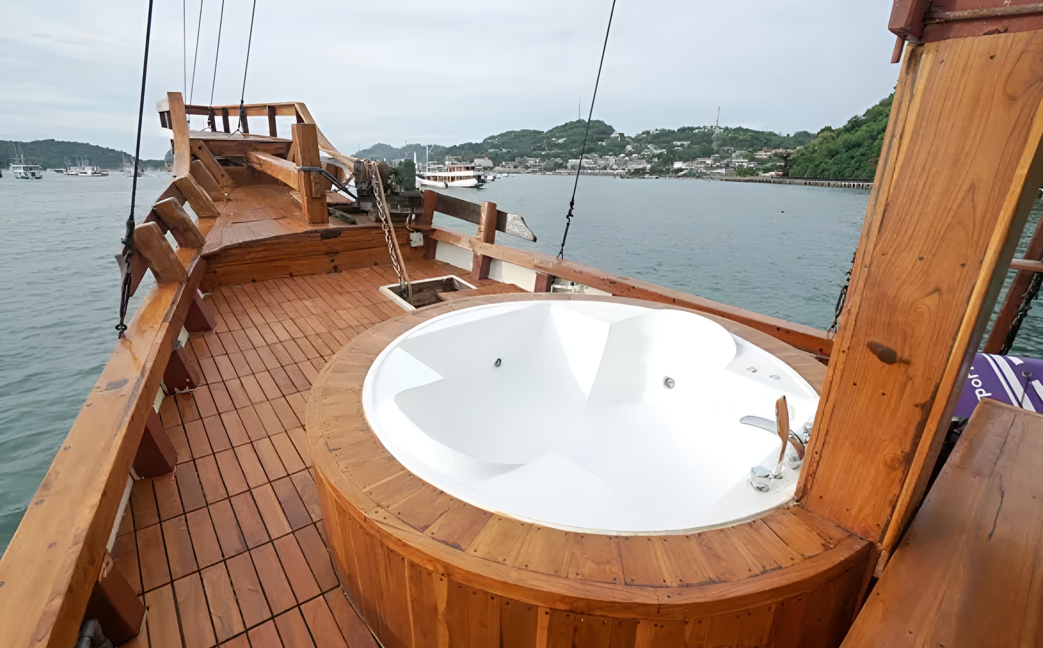 Jacuzzi on a boat