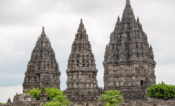 the temple complex Prambanan