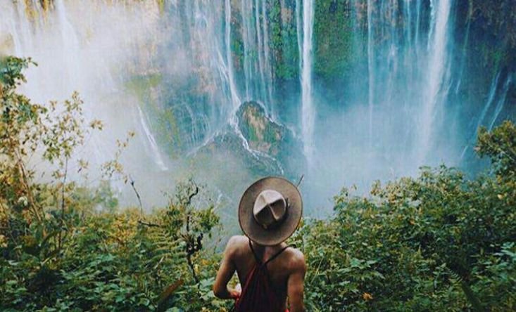 the Tumpak Sevu waterfall