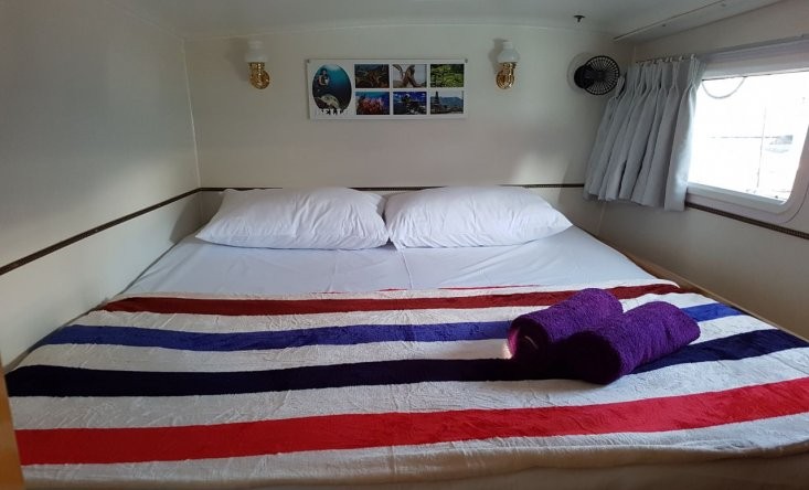 Cozy cabin with a soft mattress