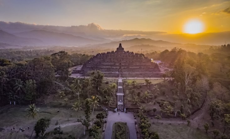 the temple complex Prambanan