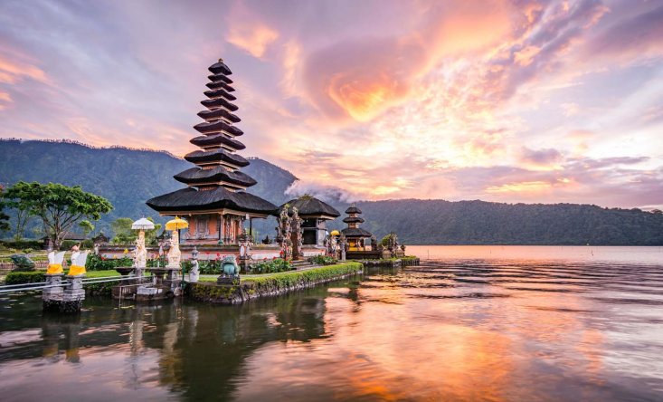 The Pura Ulun Danu Bratan temple