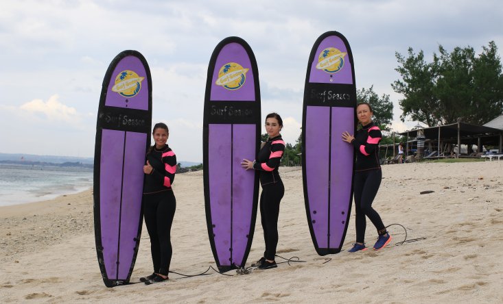 Surfing lesson
