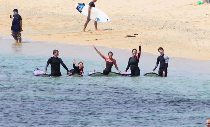 Surfing lesson