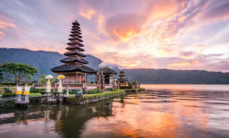 The Pura Ulun Danu Bratan temple