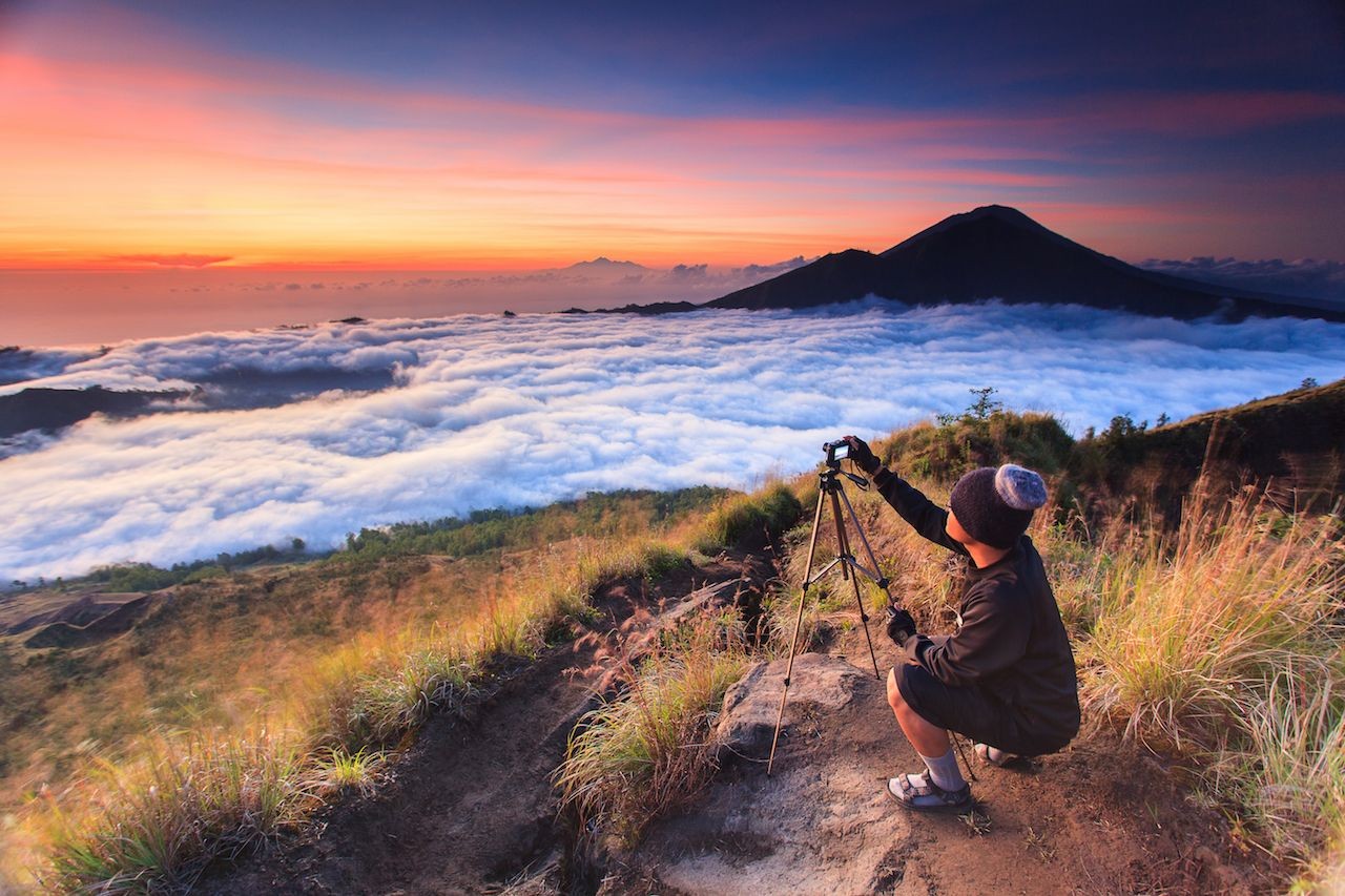 Sunrise on Mount Batur and the "Village of the Dead"