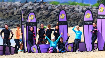 Surfing with "Surf Season" school