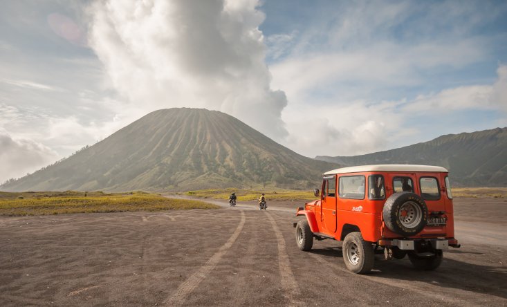 road to the volcano Bromo