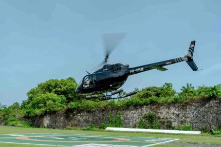 Transfert en hélicoptère