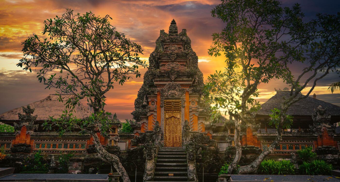 Ubud at sunset