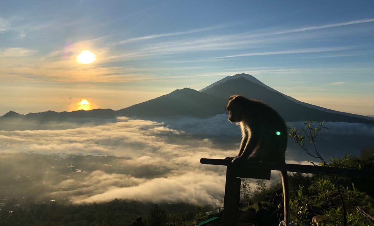 Mount Batur at sunset