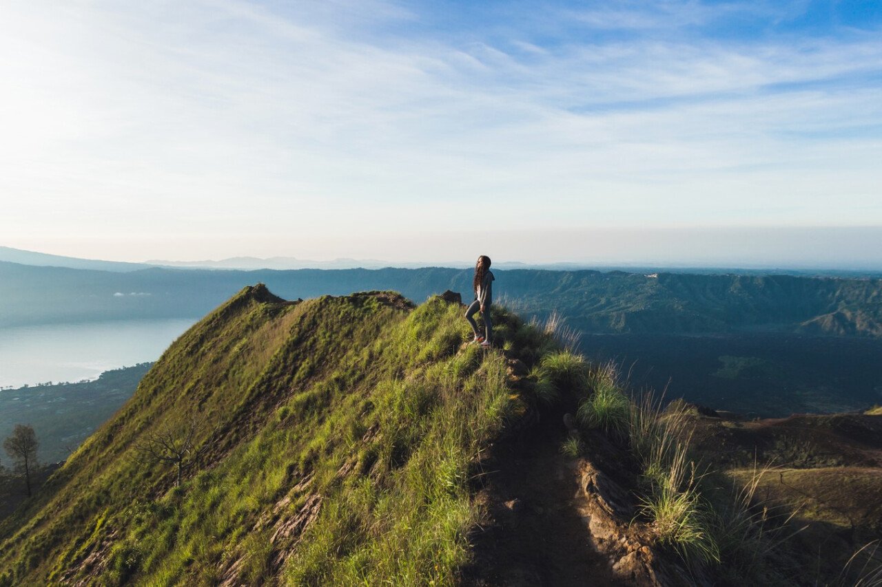 The summit of Batur volcano