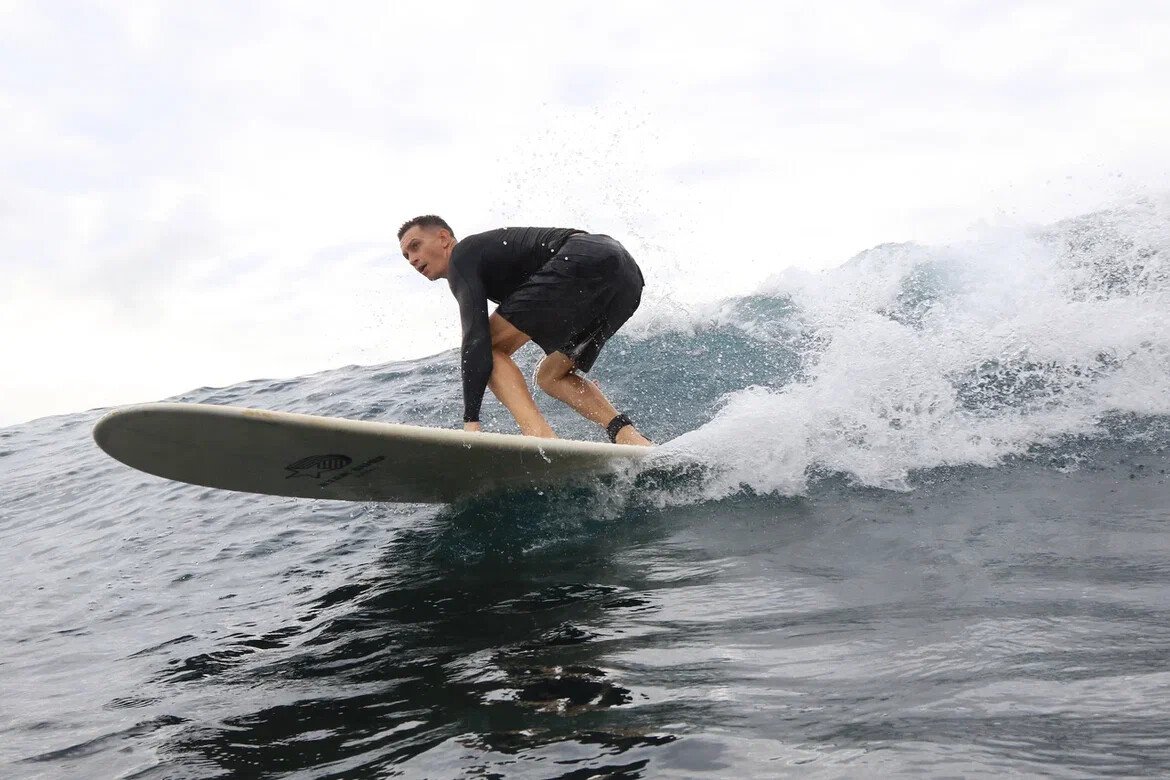 Surfing at "Star Surf" school