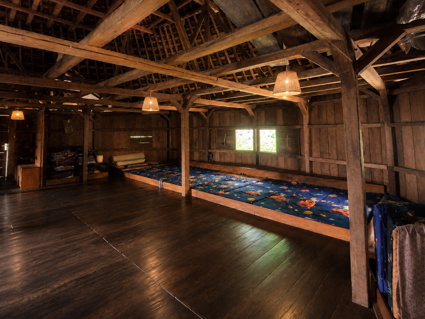 night in Vaerebo village (shared house/room)