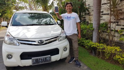 Conductor privado en Nusa Penida
