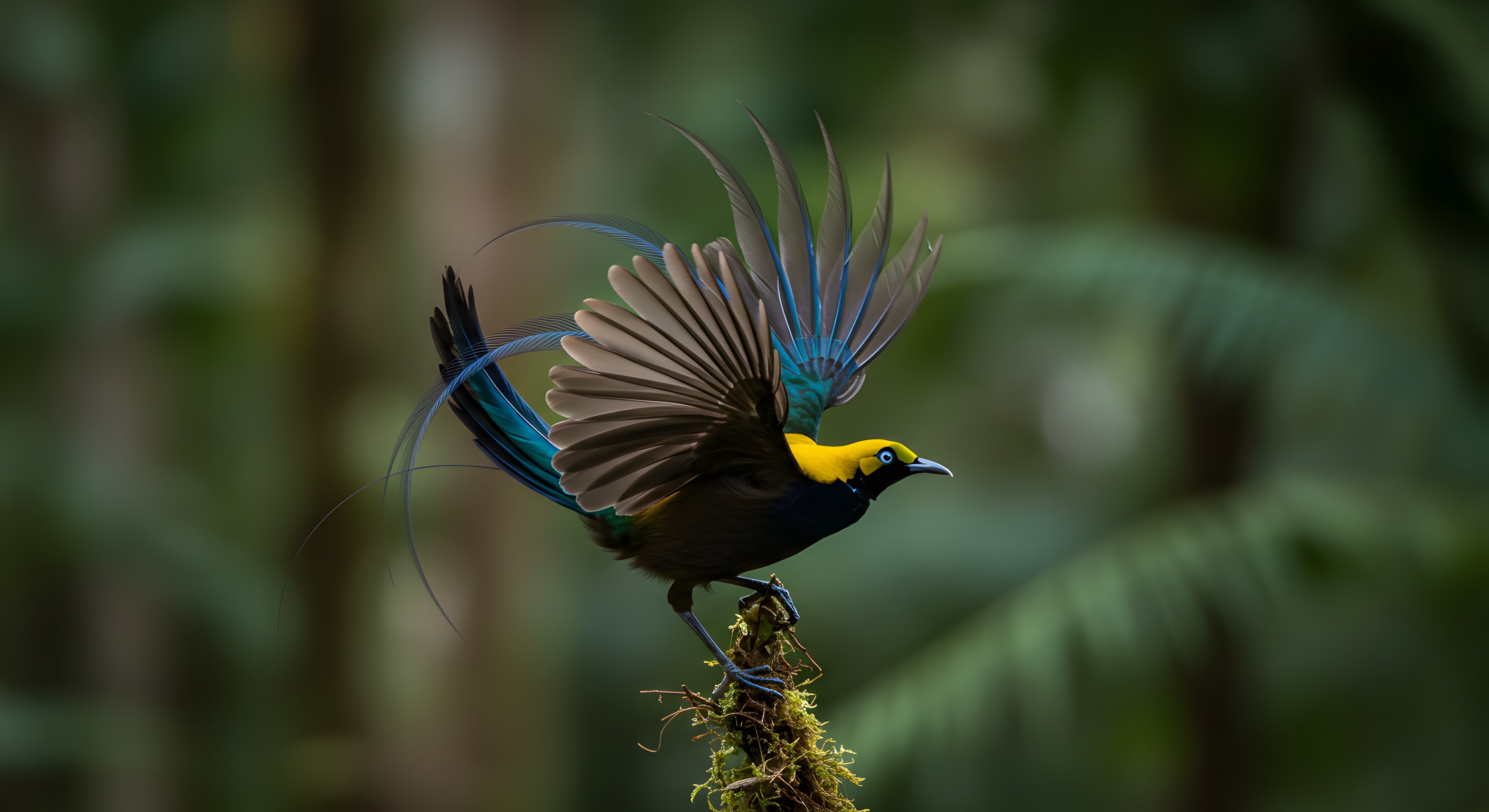 Magnifique oiseau de paradis