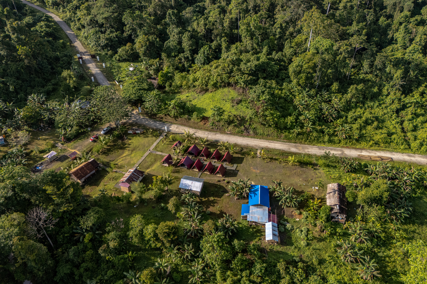 village dans la jungle