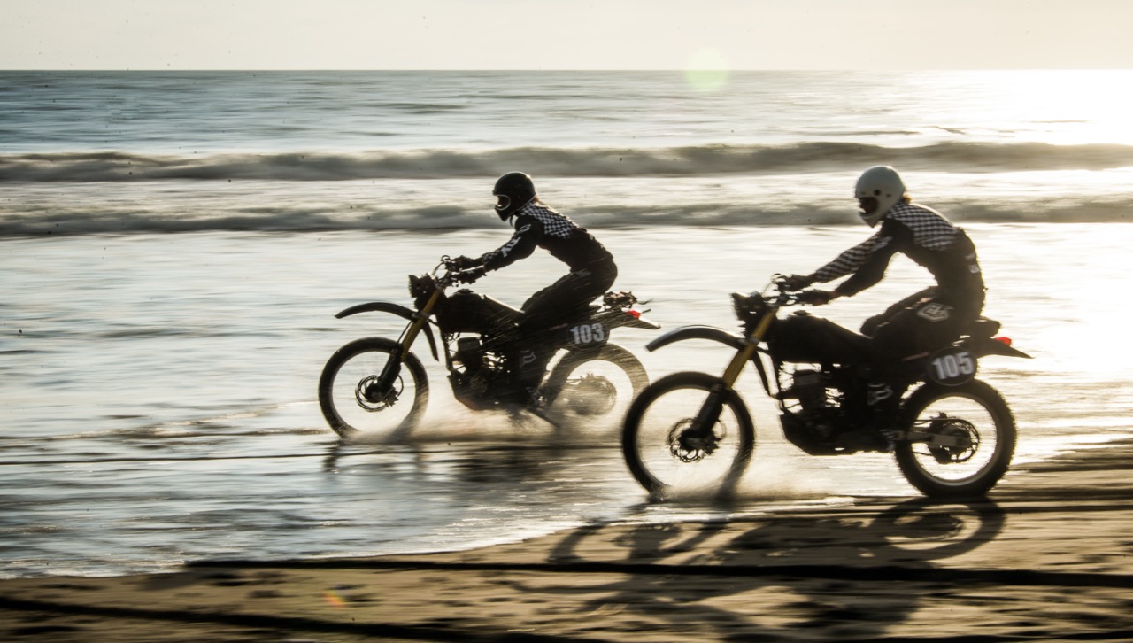 Enduro sur la plage Enduro sur la plage
